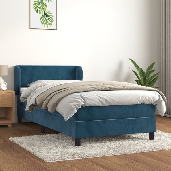 vidaXL &Kappa;&rho;&epsilon;&beta;ά&tau;&iota; Boxspring &mu;&epsilon; &Sigma;&tau;&rho;ώ&mu;&alpha; &Sigma;&kappa;&omicron;ύ&rho;&omicron; &Mu;&pi;&lambda;&epsilon; 90x200 &epsilon;&kappa;. &Beta;&epsilon;&lambda;&omicron;ύ&delta;&iota;&nu;&omicron;