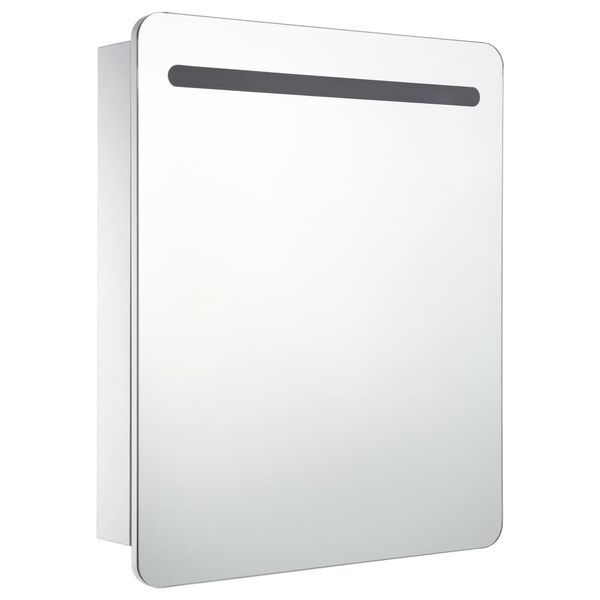 vidaXL Ντουλάπι Μπάνιου με Καθρέφτη και Φωτισμό LED 68 x 9 x 80 εκ.