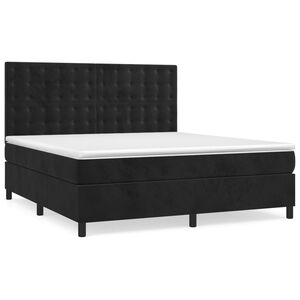vidaXL &Kappa;&rho;&epsilon;&beta;ά&tau;&iota; Boxspring &mu;&epsilon; &Sigma;&tau;&rho;ώ&mu;&alpha; &Mu;&alpha;ύ&rho;&omicron; 160x200 &epsilon;&kappa;. &Beta;&epsilon;&lambda;&omicron;ύ&delta;&iota;&nu;&omicron;