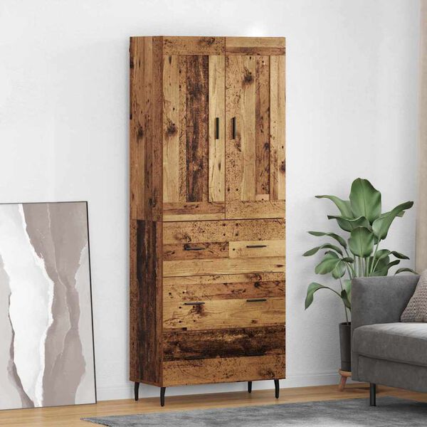 vidaXL Highboard &mu;&epsilon; &sigma;&upsilon;&rho;&tau;ά&rho;&iota; 2 pcs &Pi;&alpha;&lambda;&iota;ό &xi;ύ&lambda;&omicron; &Epsilon;&pi;&epsilon;&xi;&epsilon;&rho;&gamma;&alpha;&sigma;&mu;έ&nu;&omicron; &xi;ύ&lambda;&omicron;
