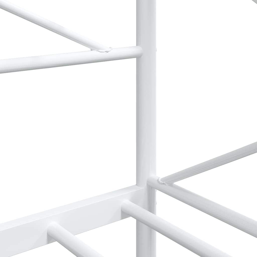 vidaXL Κρεβάτι ημέρας χωρίς στρώμα Λευκό 80x200 cm Ατσάλι