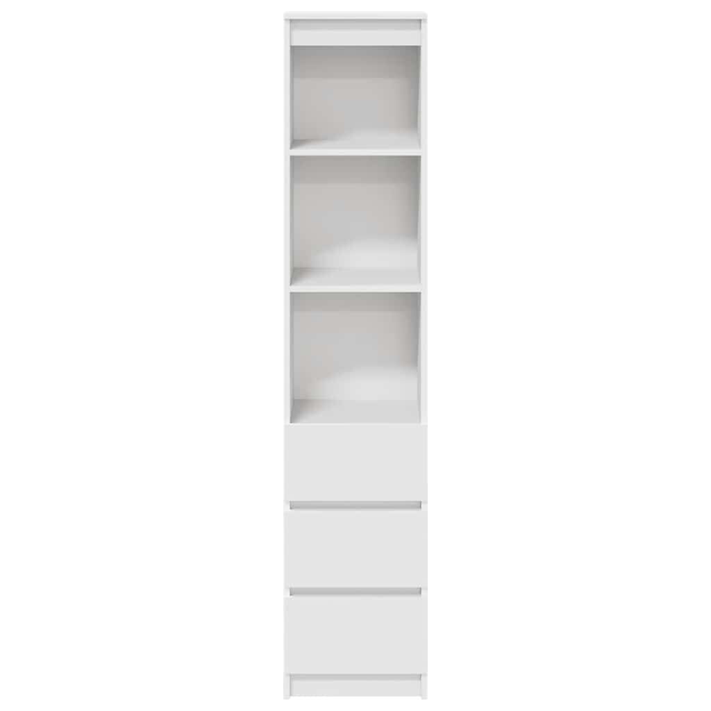 vidaXL Ντουλάπι Λευκό 37,5x35x180 εκ. Επεξεργασμένο Ξύλο