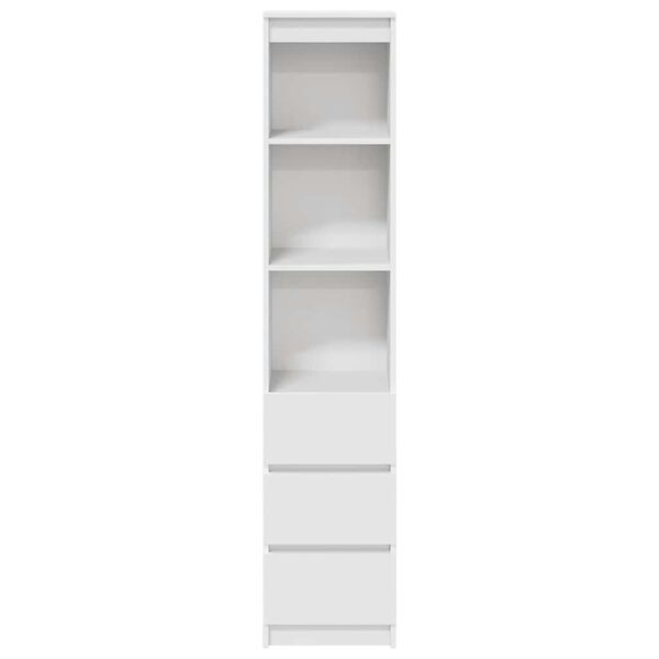 vidaXL Ντουλάπι Λευκό 37,5x35x180 εκ. Επεξεργασμένο Ξύλο