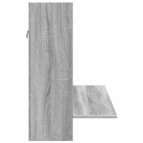 vidaXL Γραφείο Τοίχου Γκρι Sonoma 105x48x75 εκ. από Επεξεργασμένο Ξύλο