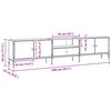 vidaXL Έπιπλο Τηλεόρασης με Συρτάρι Δρυς 200x25x44 εκ Επεξ. Ξύλο