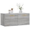 vidaXL Ντουλάπι Τοίχου Γκρι Sonoma 80x36,5x35 εκ. Επεξεργασμένο Ξύλο