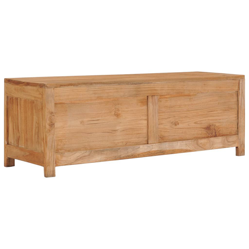 vidaXL Έπιπλο Τηλεόρασης 100 x 30 x 35 εκ. από Μασίφ Ξύλο Teak