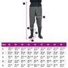 vidaXL Waist Waders με μπότες σκούρο πράσινο μέγεθος 42
