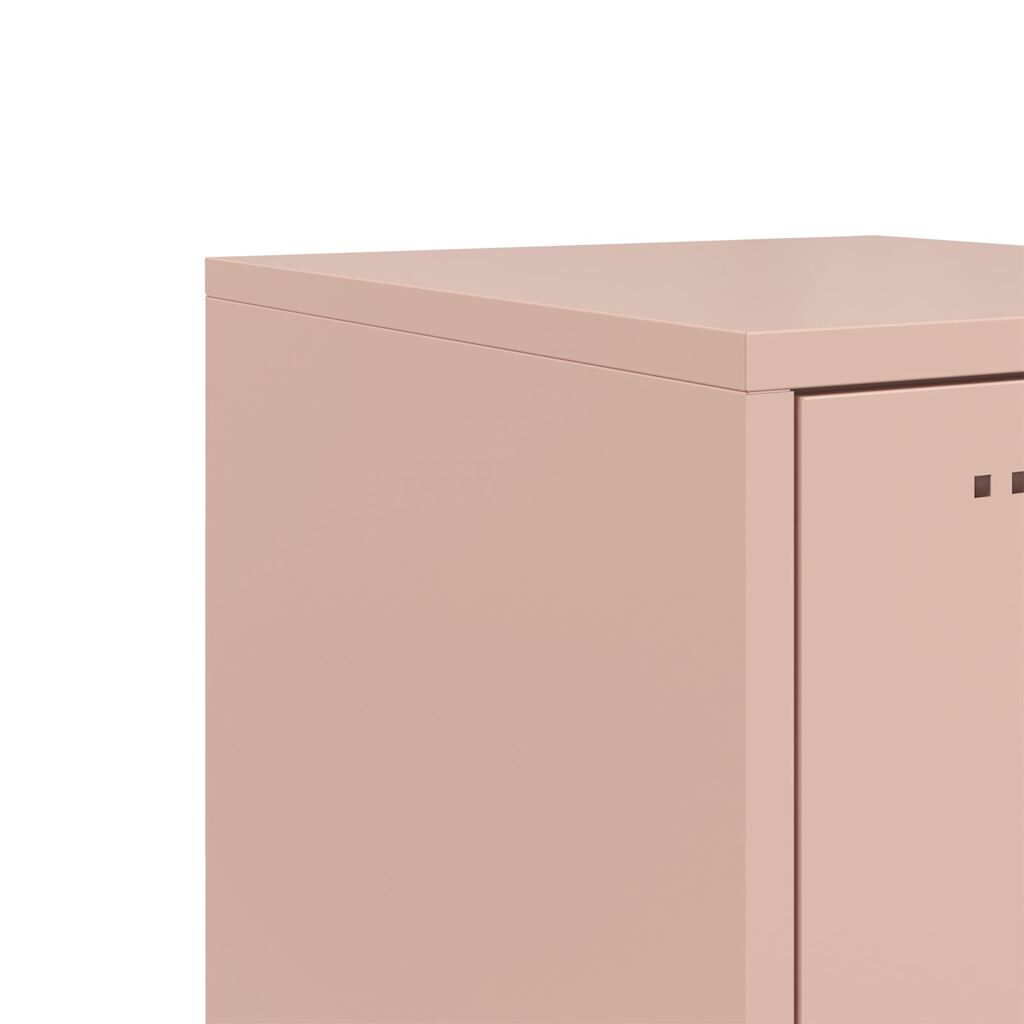 vidaXL Μπουφές Ροζ 36x39x123 εκ. από Ατσάλι