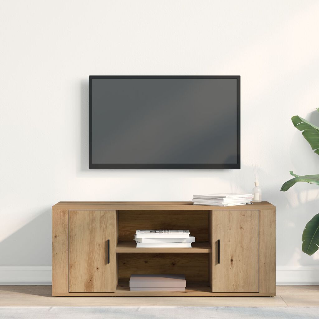 vidaXL Κονσόλα τηλεόρασης Artisan Oak 100x35x40 εκ. Κατασκευασμένη από MDF