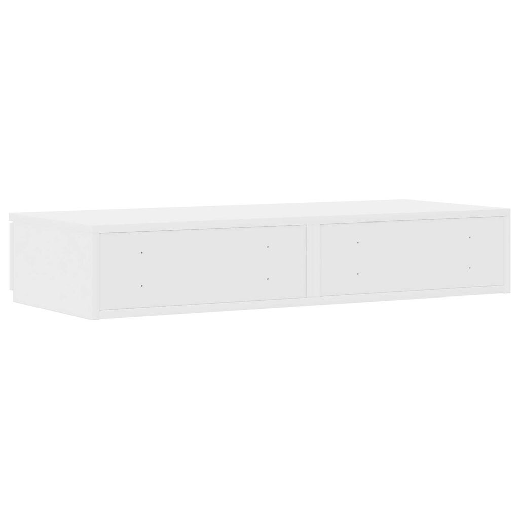 VidaXL Συρτάρια Κρεβατιού Λευκά 75x36,5x16,5 εκ από Ξύλο