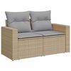 vidaXL Σετ Καναπέ Κήπου 8 pcs Μπεζ συνθετικό ρατάν