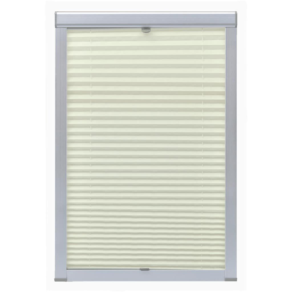 vidaXL Στόρι Σκίασης Πλισέ Κρεμ PK08