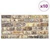 vidaXL Πάνελ Τοίχου 3D 10 τεμ. Σχέδιο Τούβλα Πολύχρωμο EPS