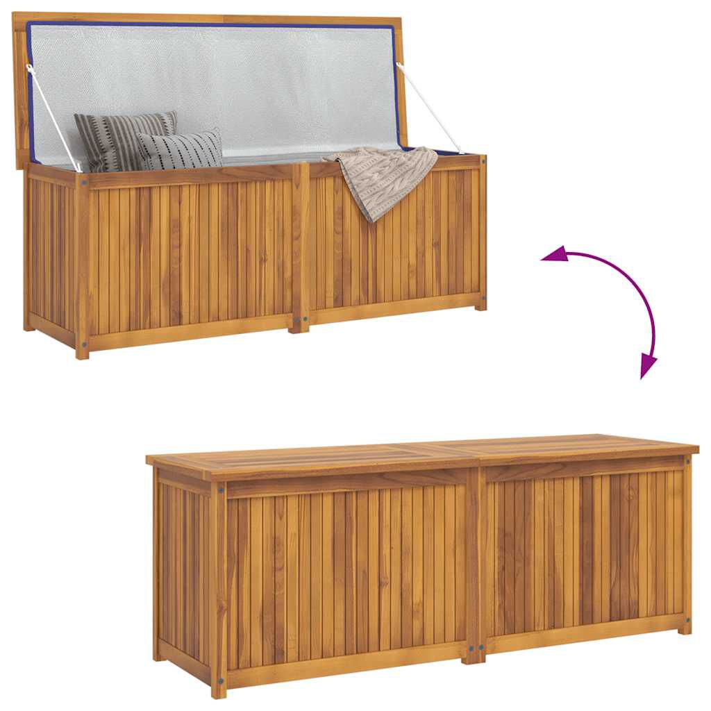 vidaXL Μπαούλο Κήπου 150 x 50 x 55 εκ. από Μασίφ Ξύλο Teak