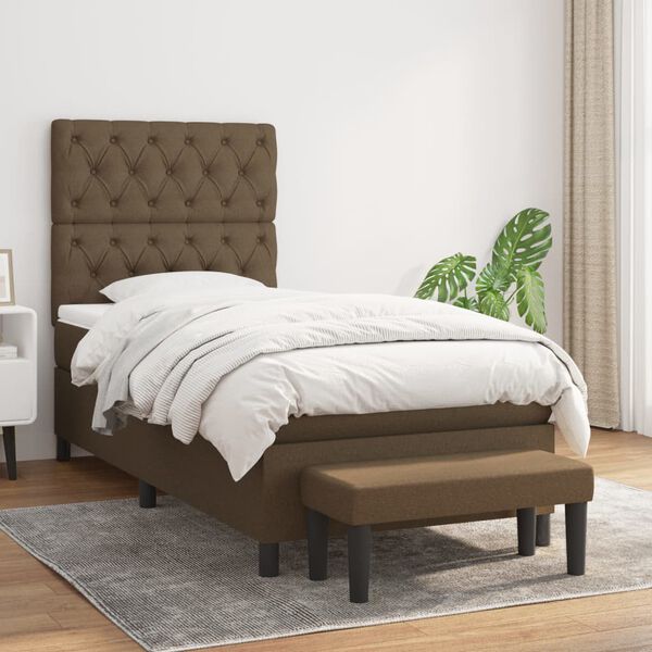 vidaXL &Kappa;&rho;&epsilon;&beta;ά&tau;&iota; Boxspring &mu;&epsilon; &Sigma;&tau;&rho;ώ&mu;&alpha; &Sigma;&kappa;&omicron;ύ&rho;&omicron; &Kappa;&alpha;&phi;έ 80x200 &epsilon;&kappa;. &Upsilon;&phi;&alpha;&sigma;&mu;ά&tau;&iota;&nu;&omicron;