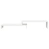 vidaXL Βάση Οθόνης Λευκή (52-101)x22x14 εκ. από Μασίφ Ξύλο Πεύκου