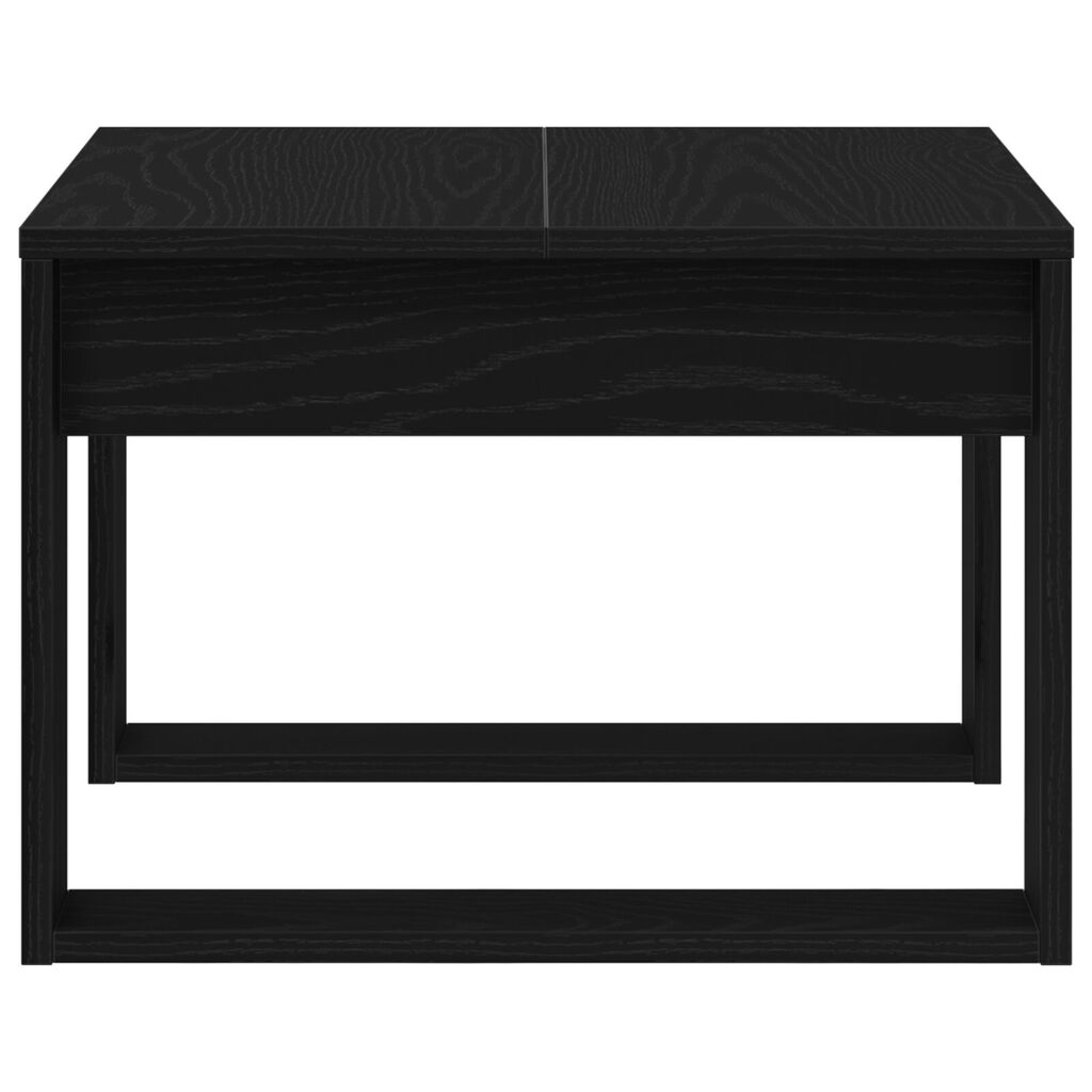 vidaXL Μαύρο Τραπεζάκι Δρυός - 50x50x35 εκ., Φτιαγμένο από Τεχνικό Ξύλο
