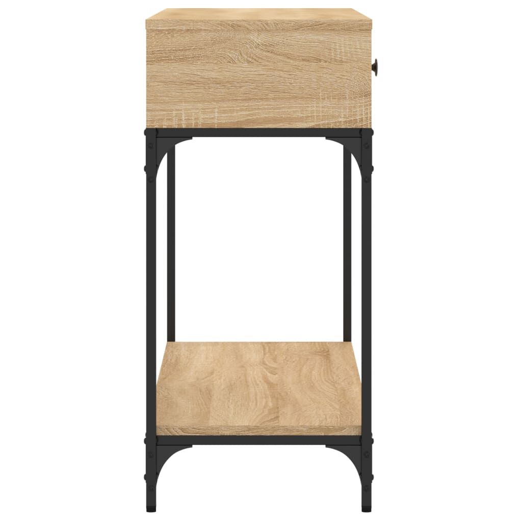 vidaXL Τραπέζι Κονσόλα Sonoma Δρυς 100x34,5x75 εκ. Επεξεργασμένο Ξύλο