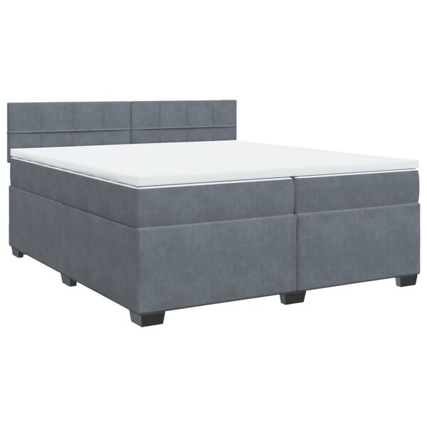 vidaXL &Kappa;&rho;&epsilon;&beta;ά&tau;&iota; Boxspring &mu;&epsilon; &Sigma;&tau;&rho;ώ&mu;&alpha; &Sigma;&kappa;&omicron;ύ&rho;&omicron; &Gamma;&kappa;&rho;&iota; 200x200 &epsilon;&kappa;. &Beta;&epsilon;&lambda;&omicron;ύ&delta;&iota;&nu;&omicron;