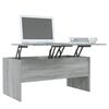vidaXL Τραπεζάκι Σαλονιού ΓκριSonoma102x50,5x46,5εκ.Επεξεργασμένο Ξύλο
