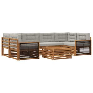 vidaXL &Sigma;&epsilon;&iota;&rho;ά &Kappa;&alpha;&nu;&alpha;&pi;έ &Epsilon;&xi;&omega;&tau;&epsilon;&rho;&iota;&kappa;&omicron;ύ 7 pcs &Phi;&upsilon;&sigma;&iota;&kappa;ό &kappa;&alpha;&iota; &Alpha;&nu;&omicron;&iota;&chi;&tau;ό &Gamma;&kappa;&rho;&iota;