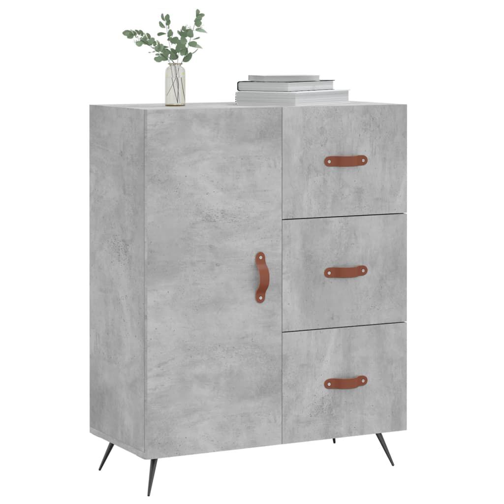 vidaXL Ντουλάπι Γκρι Σκυροδέματος 69,5x34x90 εκ. Επεξεργασμένο Ξύλο