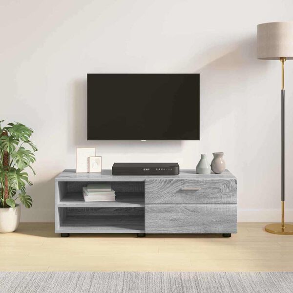 vidaXL Ντουλάπι TV Γκρι sonoma 100.5 x 39 x 30 εκ Επεξεργασμένο ξύλο