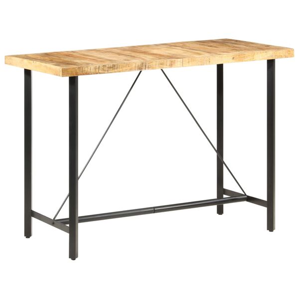 vidaXL Τραπέζι Μπαρ 150 x 70 x 107 εκ. Ακατέργαστο Ξύλο Μάνγκο