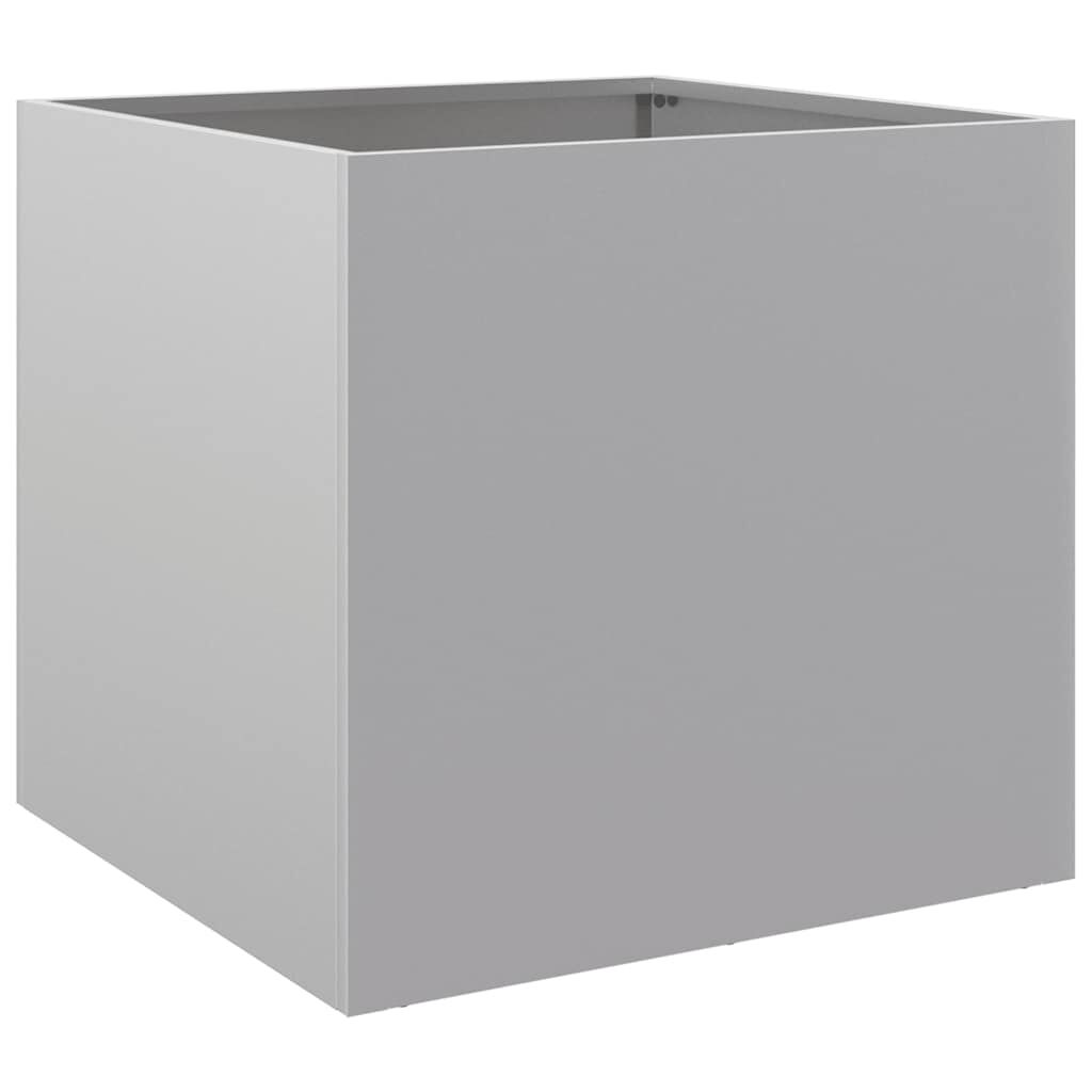 vidaXL Ζαρντινιέρα Ασημί 32 x 30 x 29 εκ. από Γαλβανισμένο Χάλυβα