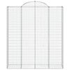 vidaXL Συρματοκιβώτια Τοξωτά 5 τεμ. 200x50x220/240 εκ. Γαλβαν. Ατσάλι
