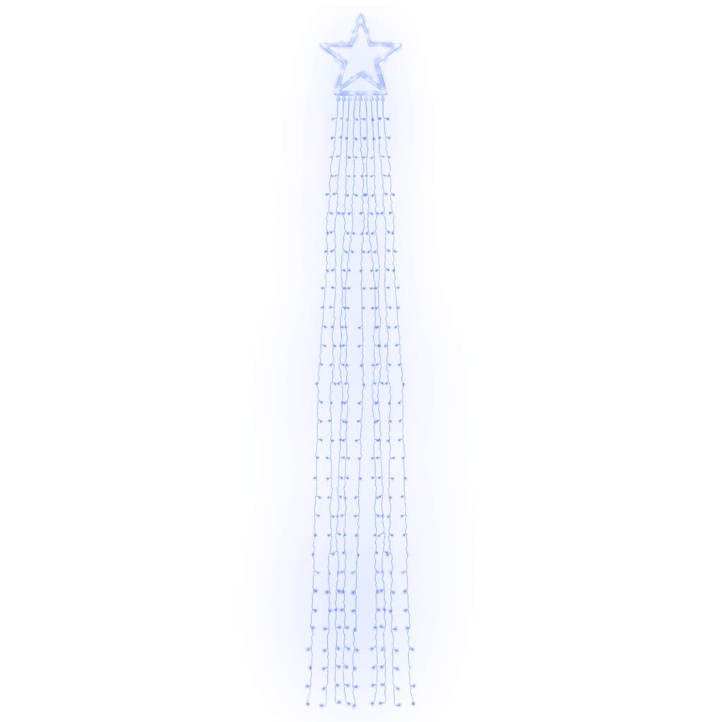 vidaXL Φωτιστικό Χριστουγεννιάτικο Δέντρο 320 LED Μπλε 375 εκ.