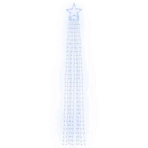 vidaXL Φωτιστικό Χριστουγεννιάτικο Δέντρο 320 LED Μπλε 375 εκ.