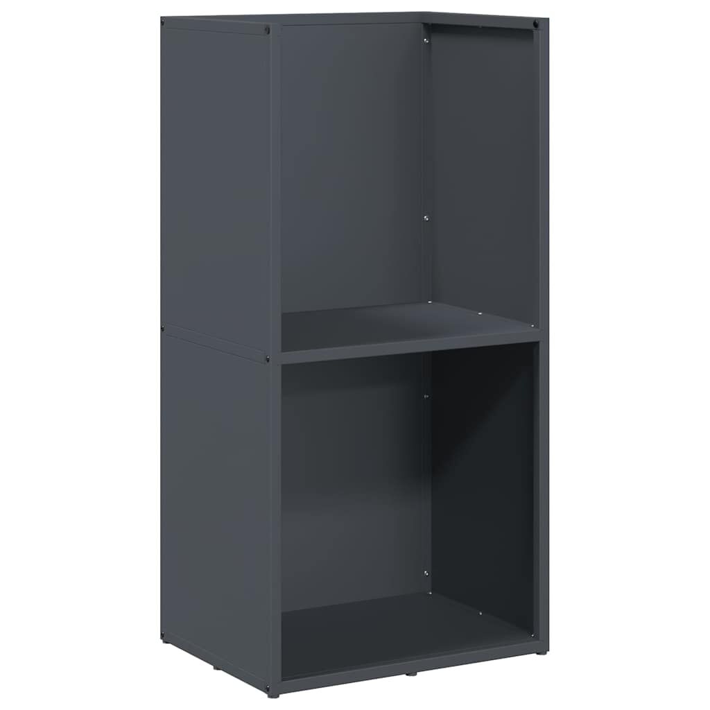 vidaXL Ράφι Καυσόξυλων Ανθρακί 40x30x80 εκ. Χάλυβας ψυχρής έλασης