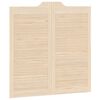 vidaXL Swing Doors Louvred Design 1-Pair 100x100 cm μασίφ ξύλο πεύκο