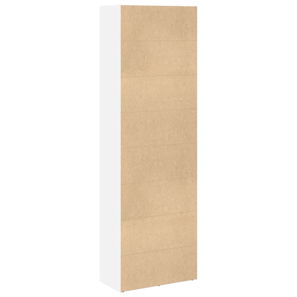 vidaXL Βιβλιοθήκη Λευκή 60x30x189 εκ. από Επεξεργασμένο Ξύλο