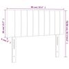 vidaXL Κεφαλάρι Κρεβατιού Taupe 90x5x78/88 εκ. Υφασμάτινο