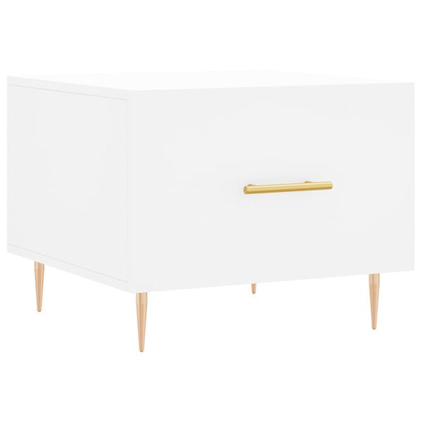 vidaXL Τραπεζάκι Σαλονιού Λευκό 50 x 50 x 40 εκ. από Επεξεργ. Ξύλο