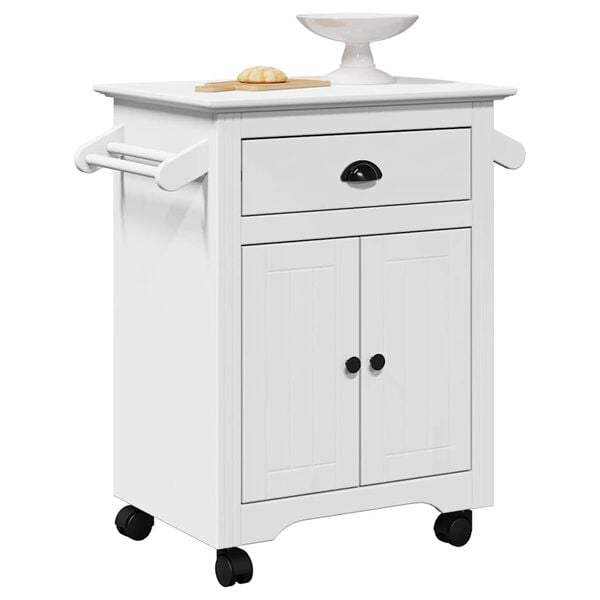 vidaXL Καροτσάκι κουζίνας "BODO" Λευκό 72x45x80 cm
