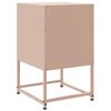 vidaXL Κομοδίνα 2 τεμ. Ροζ 36x39x60,5 εκ. από Χάλυβα