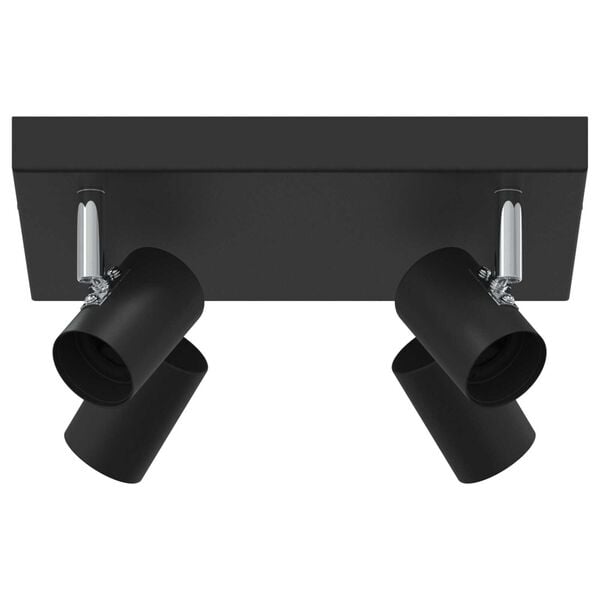 vidaXL Φωτιστικό οροφής 4 Way Adjustable Μαύρο E27