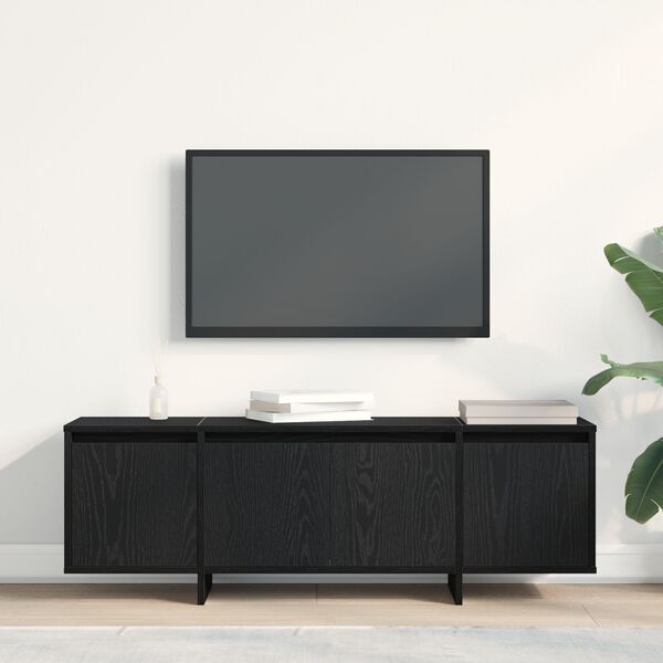 vidaXL Ντουλάπι TV Μαύρο 120 x 30 x 40.5 εκ. Επεξεργασμένο ξύλο