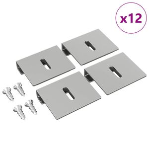 vidaXL &Beta;&rho;&alpha;&chi;ί&omicron;&nu;&alpha;&sigmaf; &Sigma;&tau;ή&rho;&iota;&xi;&eta;&sigmaf; &Kappa;&alpha;&theta;&rho;έ&phi;&tau;&eta; 12 pcs &Nu;ί&kappa;&epsilon;&lambda; 35 x 30 x 8,3 mm