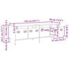 vidaXL Έπιπλο Τηλεόρασης Ροζ 135x39x43,5 εκ. Ατσάλι Ψυχρής Έλασης