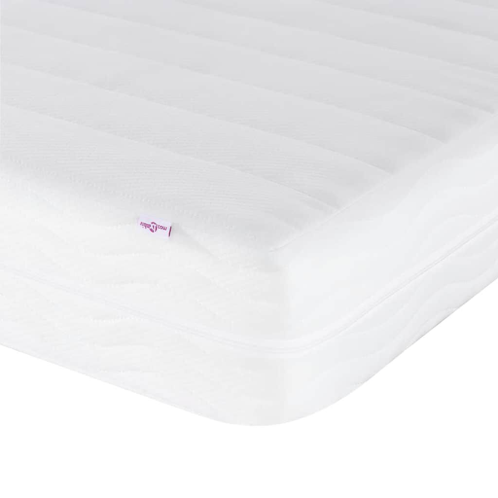 vidaXL Κρεβάτι με Στρώμα Taupe 100 x 200 εκ. Υφασμάτινο