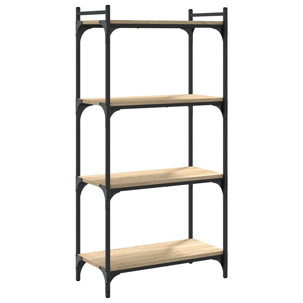 vidaXL Βιβλιοθήκη 4 Επιπέδων Sonoma Δρυς 60x30x120 εκ. Επεξεργ. Ξύλο
