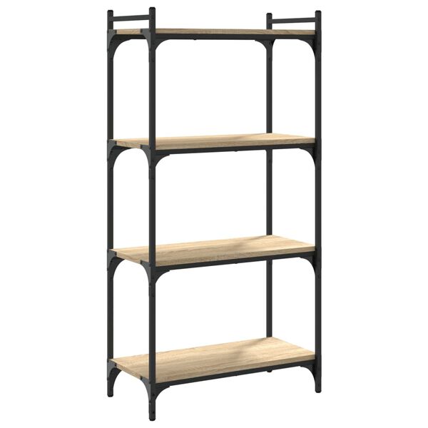 vidaXL Βιβλιοθήκη 4 Επιπέδων Sonoma Δρυς 60x30x120 εκ. Επεξεργ. Ξύλο