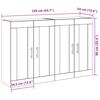 vidaXL Επιτοίχιο ντουλάπι 2 pcs Παλαιό ξύλο 69.5 x 34 x 90 εκ.