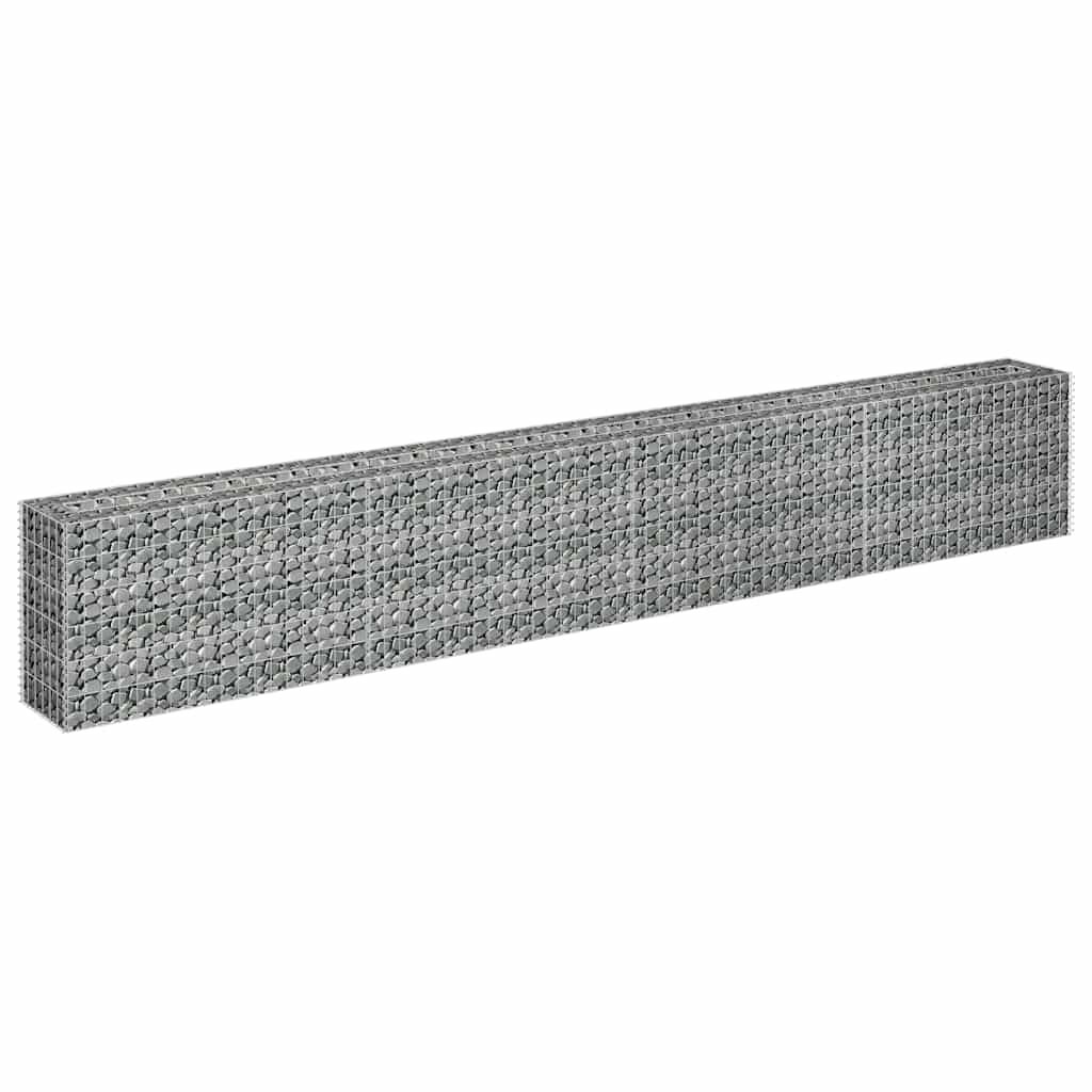 vidaXL Συρματοκιβώτιο-Γλάστρα Υπερυψωμένη 360x30x60 εκ. Γαλβ. Χάλυβας