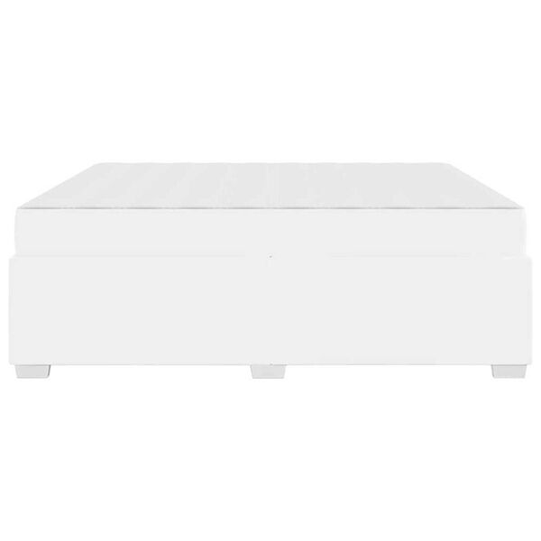 vidaXL Σκελετός Κρεβατιού Λευκό 180 x 200 cm Τεχνητό δέρμα